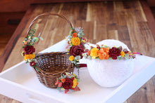 Load image into Gallery viewer, Floral hair clip - Autumn