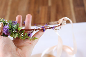 Flower crown - Ebony