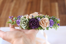 Load image into Gallery viewer, Flower crown - Ebony