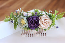 Load image into Gallery viewer, Floral comb - Ebony