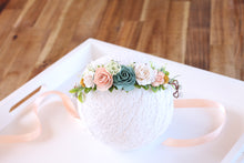 Load image into Gallery viewer, Flower crown - Teal