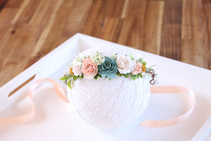 Flower crown - Teal
