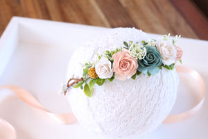 Flower crown - Teal