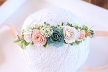 Load image into Gallery viewer, Flower crown - Teal