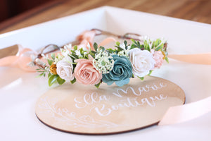 Flower crown - Teal