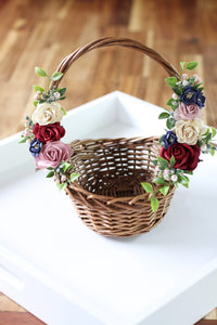 Floral Basket - Sapphire