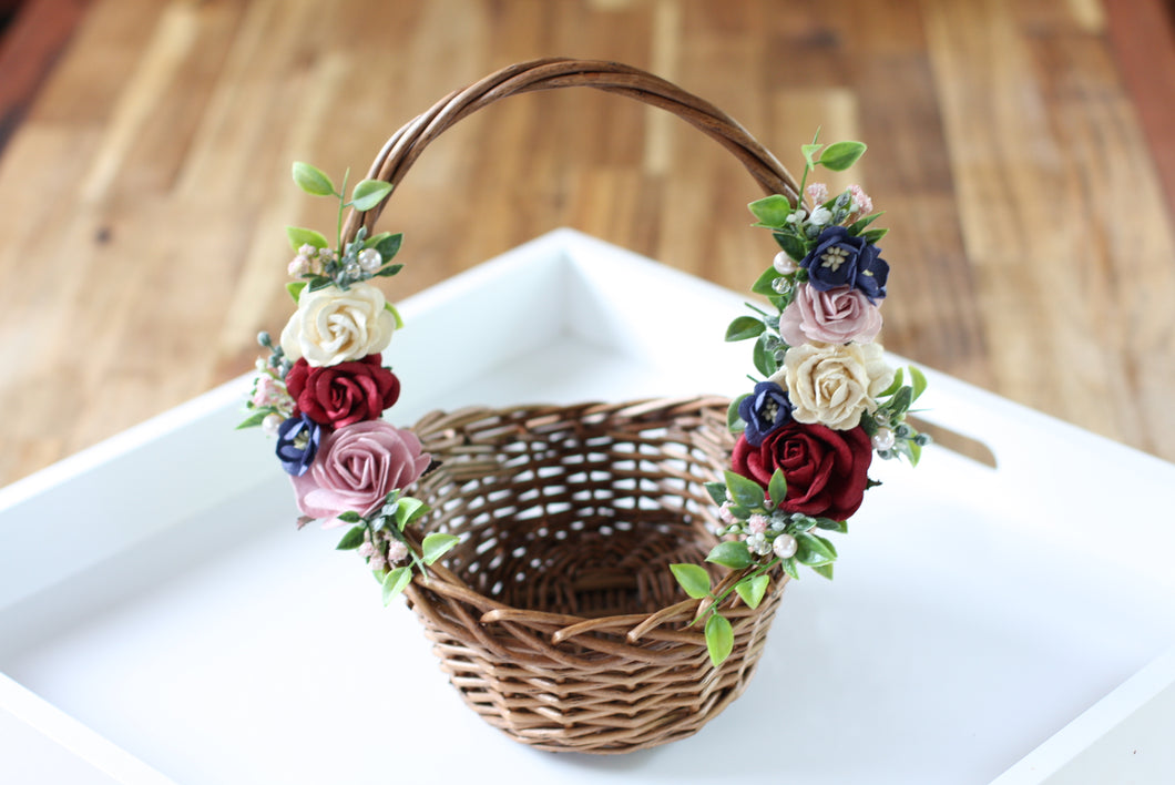 Floral Basket - Sapphire