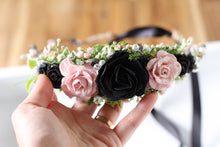 Load image into Gallery viewer, Flower crown - Black beauty